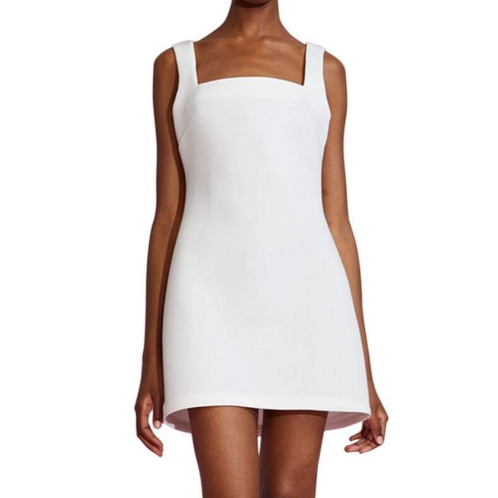 Cynthia Rowley Back- Zip Bonded Mini Dress